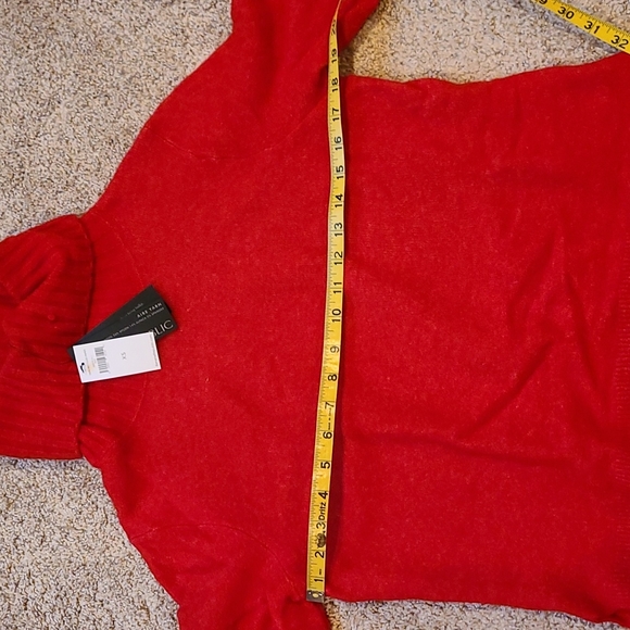 Banana republic red aire yarn turtleneck sweater - Picture 12 of 15
